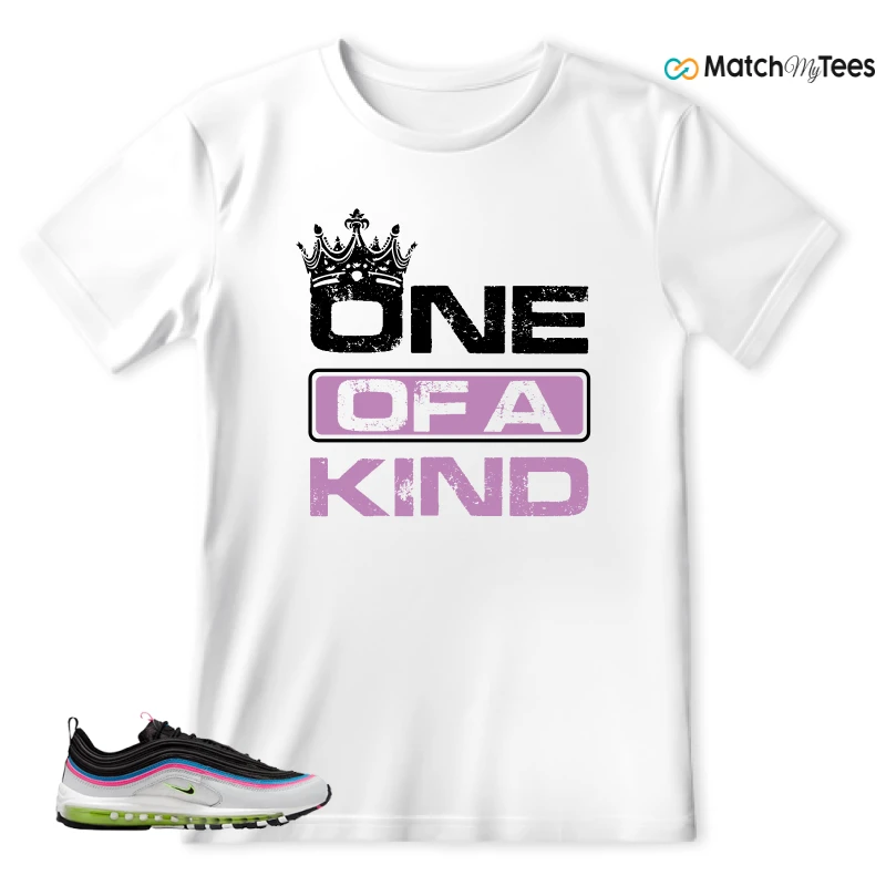 NIKE AIR MAX 97 NEON BLACK WHITE SNEAKER Matching Tees t-shirt