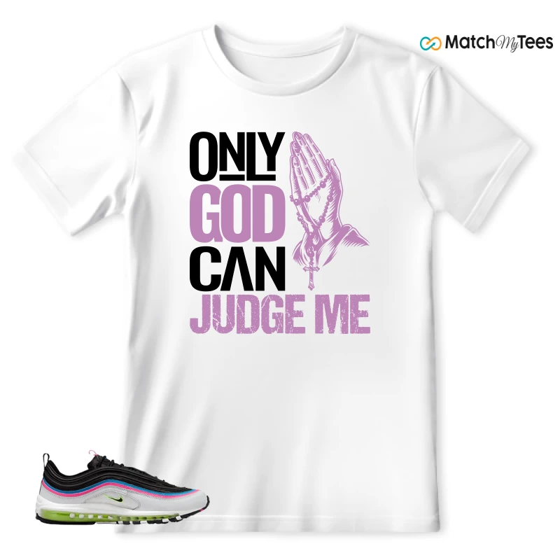 NIKE AIR MAX 97 NEON BLACK WHITE SNEAKER Matching Tees t-shirt