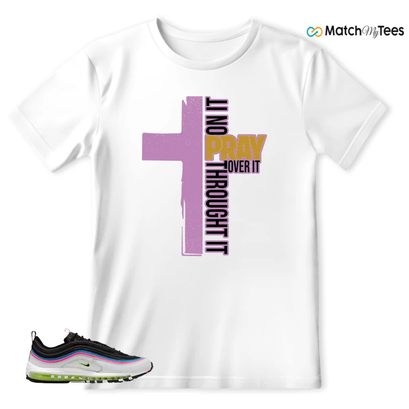 NIKE AIR MAX 97 NEON BLACK WHITE SNEAKER Matching Tees t-shirt