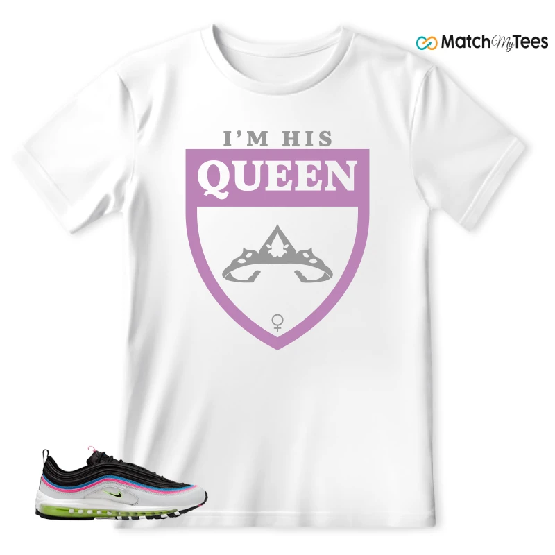 NIKE AIR MAX 97 NEON BLACK WHITE SNEAKER Matching Tees t-shirt
