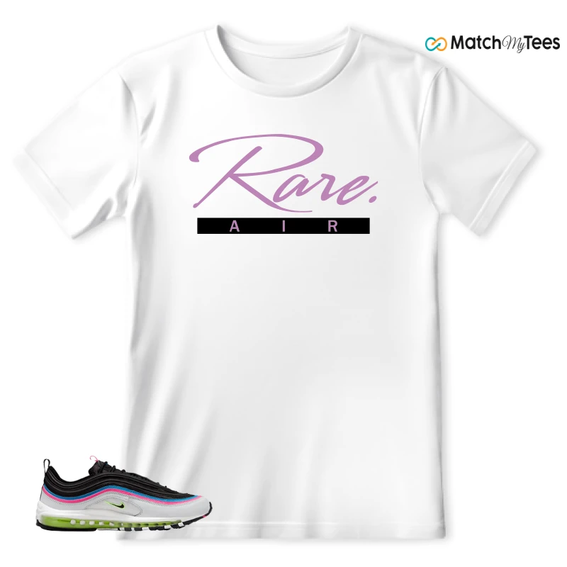 NIKE AIR MAX 97 NEON BLACK WHITE SNEAKER Matching Tees t-shirt