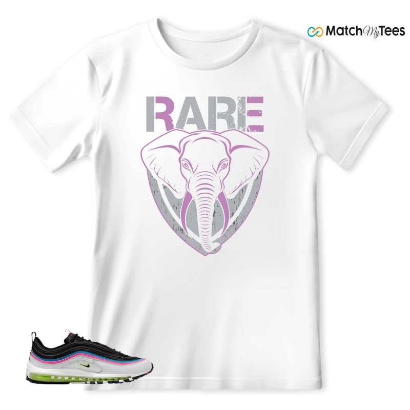NIKE AIR MAX 97 NEON BLACK WHITE SNEAKER Matching Tees t-shirt