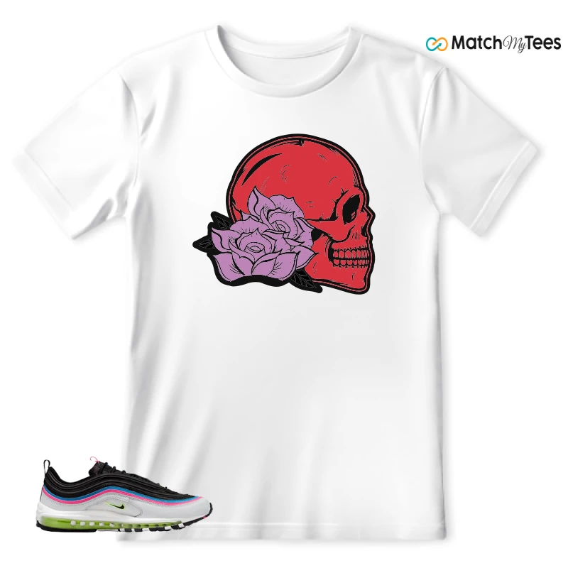 NIKE AIR MAX 97 NEON BLACK WHITE SNEAKER Matching Tees t-shirt