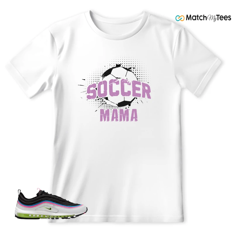 NIKE AIR MAX 97 NEON BLACK WHITE SNEAKER Matching Tees t-shirt