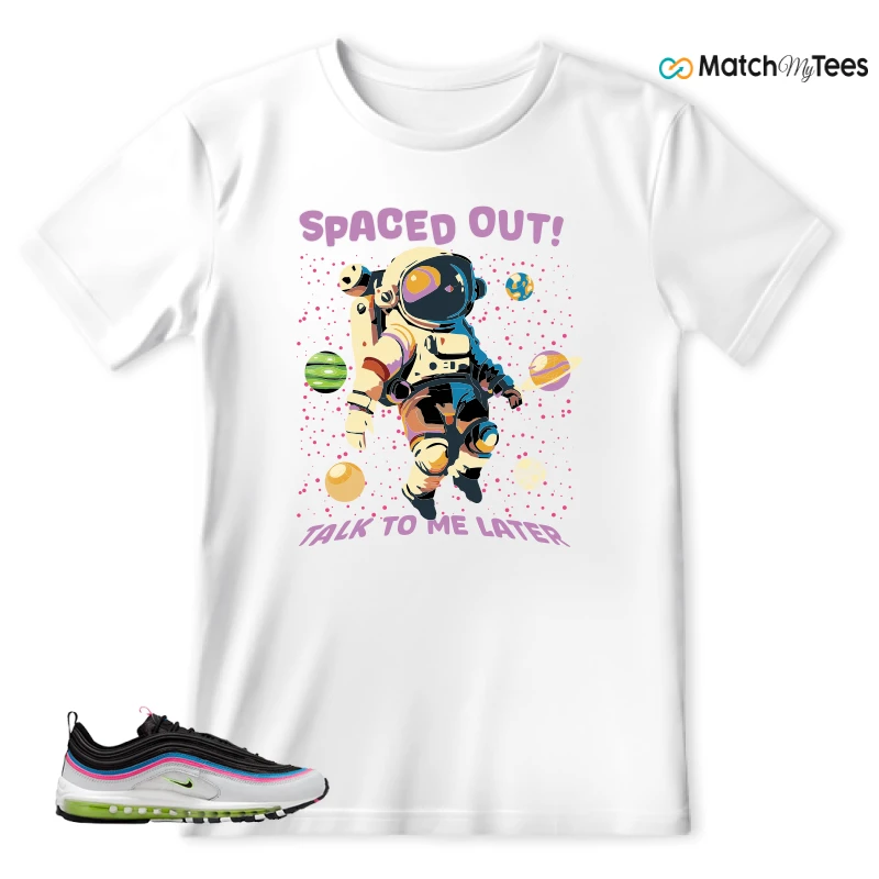 NIKE AIR MAX 97 NEON BLACK WHITE SNEAKER Matching Tees t-shirt