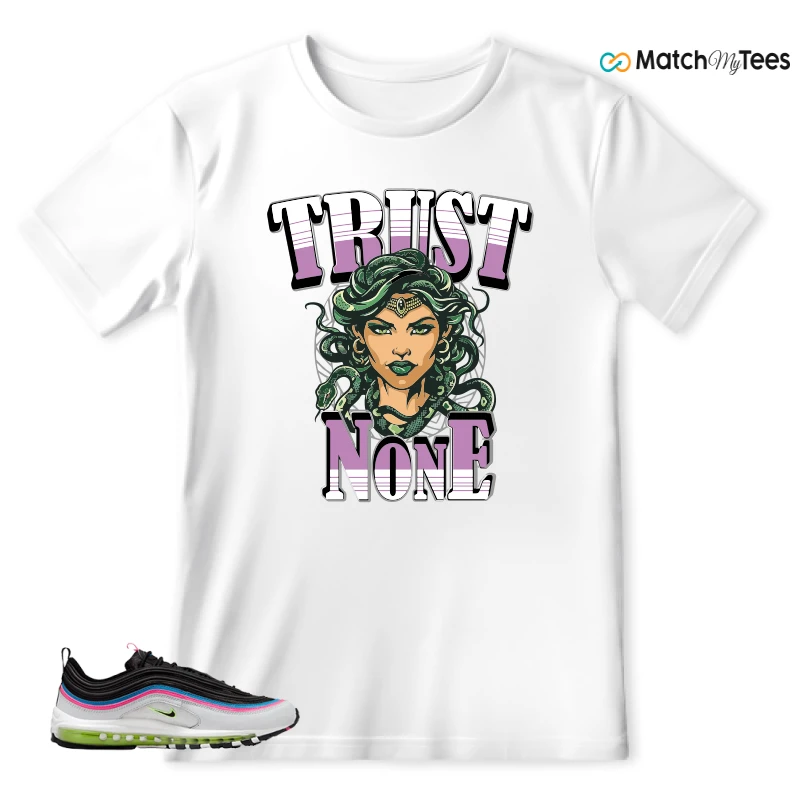 NIKE AIR MAX 97 NEON BLACK WHITE SNEAKER Matching Tees t-shirt