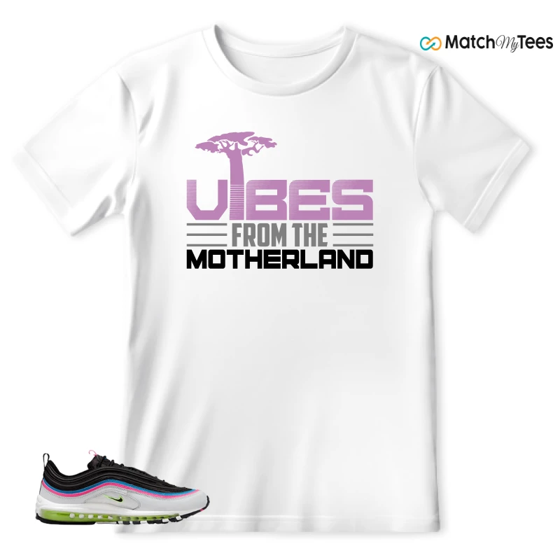 NIKE AIR MAX 97 NEON BLACK WHITE SNEAKER Matching Tees t-shirt