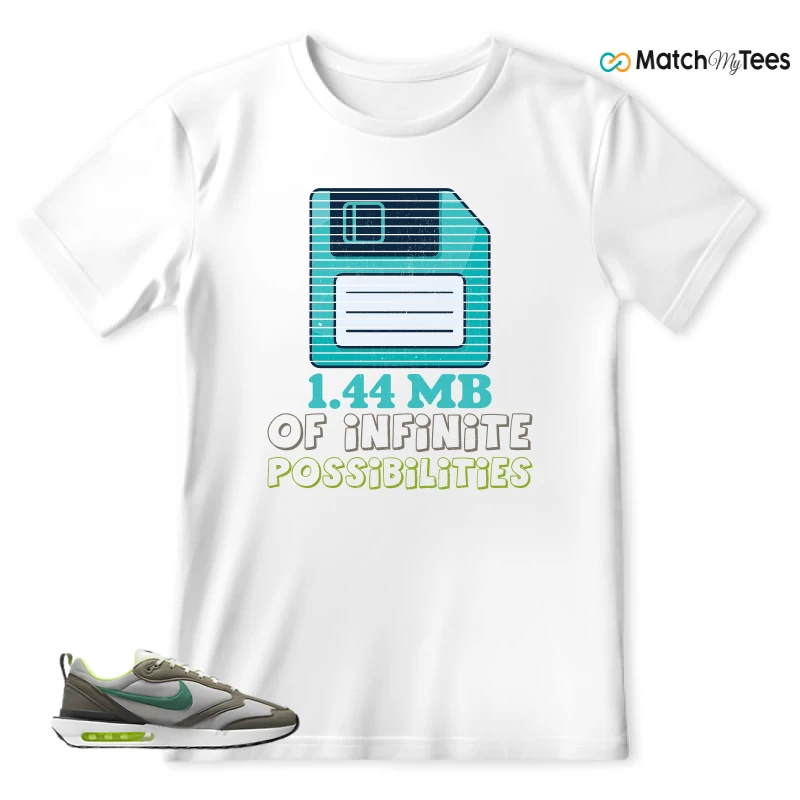 NIKE AIR MAX DAWN OLIVE GREY MALACHITE SNEAKER Matching Tees t-shirt