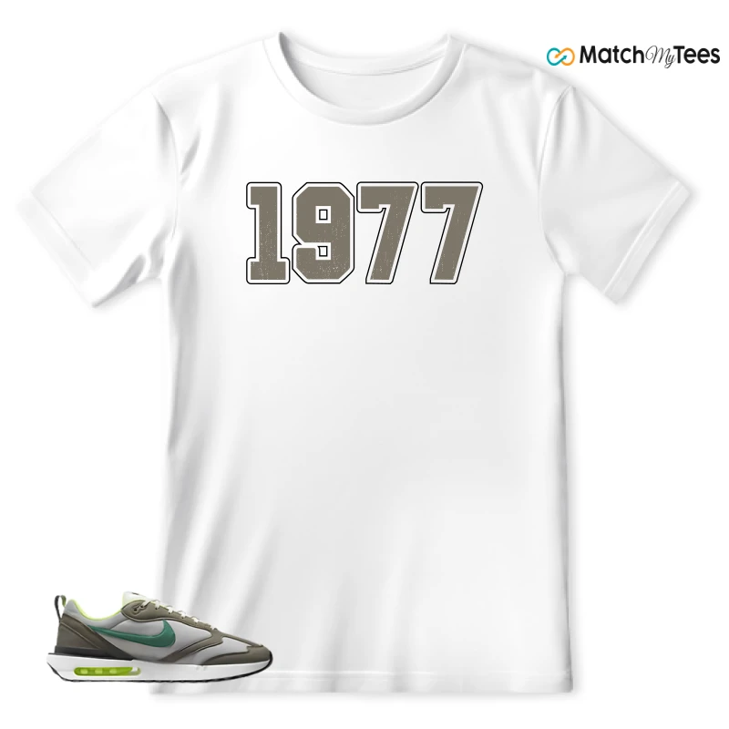 NIKE AIR MAX DAWN OLIVE GREY MALACHITE SNEAKER Matching Tees t-shirt