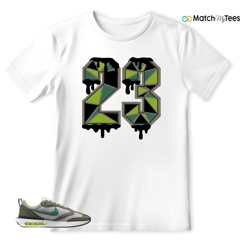 NIKE AIR MAX DAWN OLIVE GREY MALACHITE SNEAKER Matching Tees t-shirt