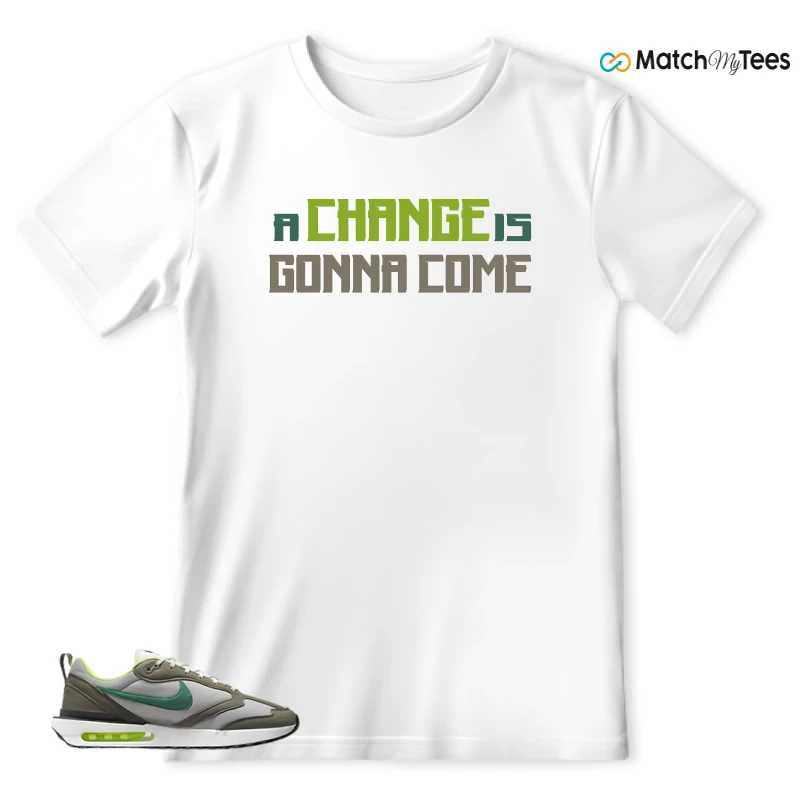 NIKE AIR MAX DAWN OLIVE GREY MALACHITE SNEAKER Matching Tees t-shirt