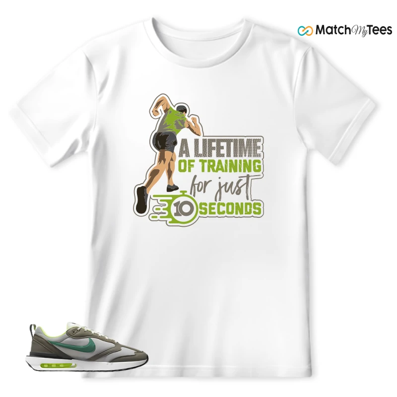 NIKE AIR MAX DAWN OLIVE GREY MALACHITE SNEAKER Matching Tees t-shirt