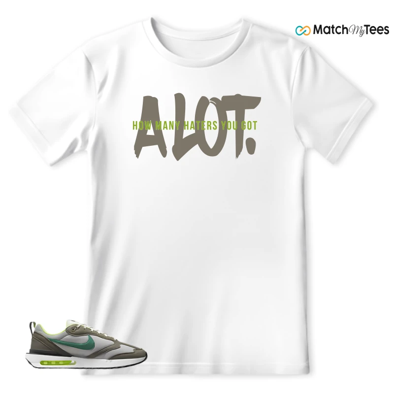 NIKE AIR MAX DAWN OLIVE GREY MALACHITE SNEAKER Matching Tees t-shirt