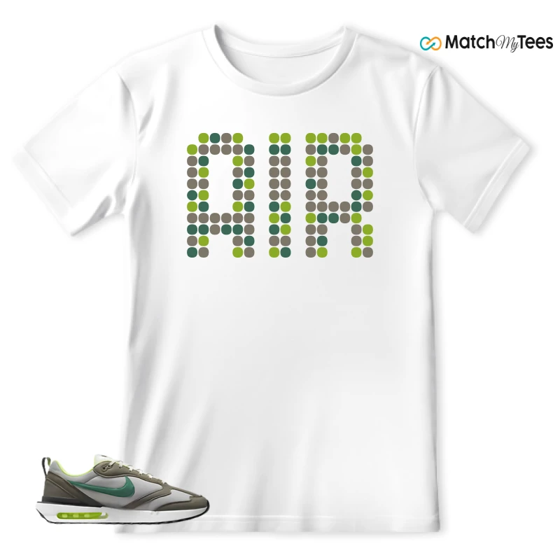 NIKE AIR MAX DAWN OLIVE GREY MALACHITE SNEAKER Matching Tees t-shirt