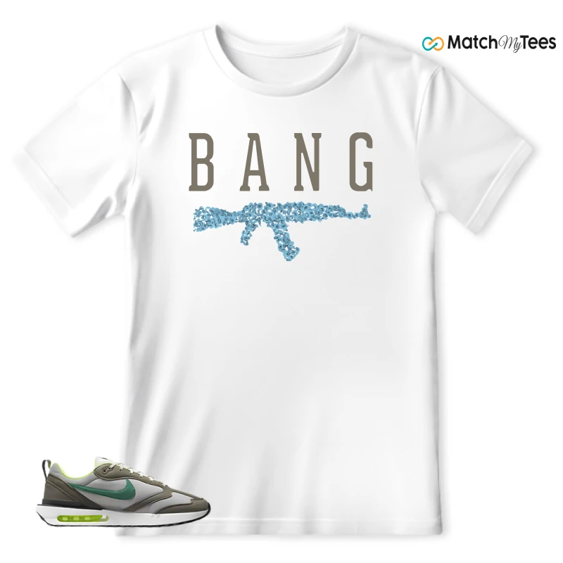 NIKE AIR MAX DAWN OLIVE GREY MALACHITE SNEAKER Matching Tees t-shirt