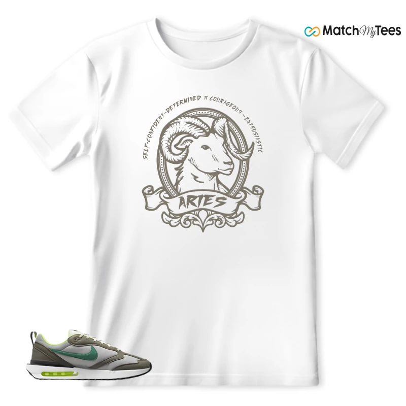 NIKE AIR MAX DAWN OLIVE GREY MALACHITE SNEAKER Matching Tees t-shirt