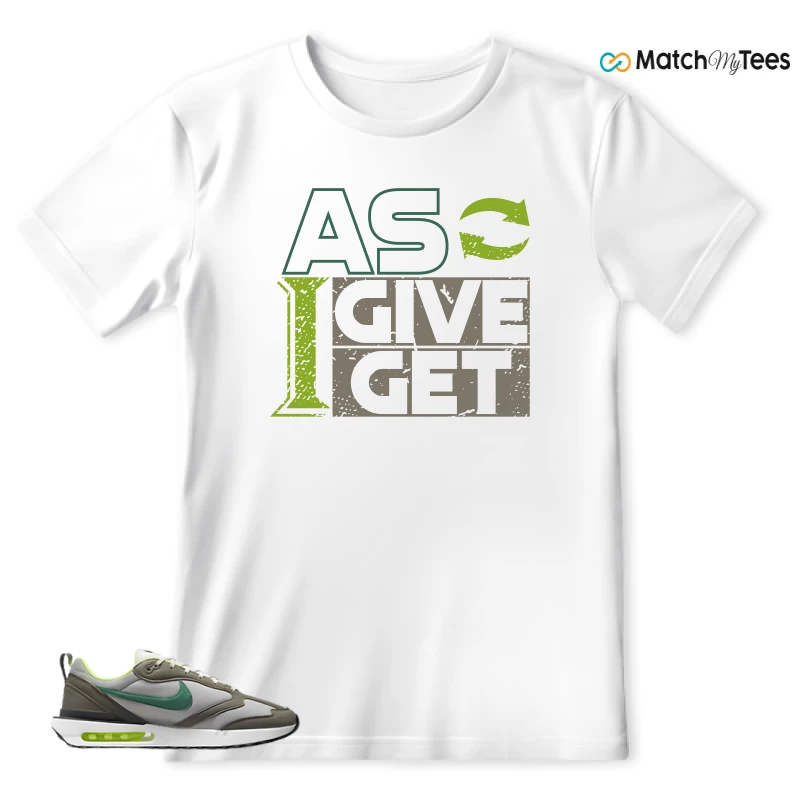 NIKE AIR MAX DAWN OLIVE GREY MALACHITE SNEAKER Matching Tees t-shirt