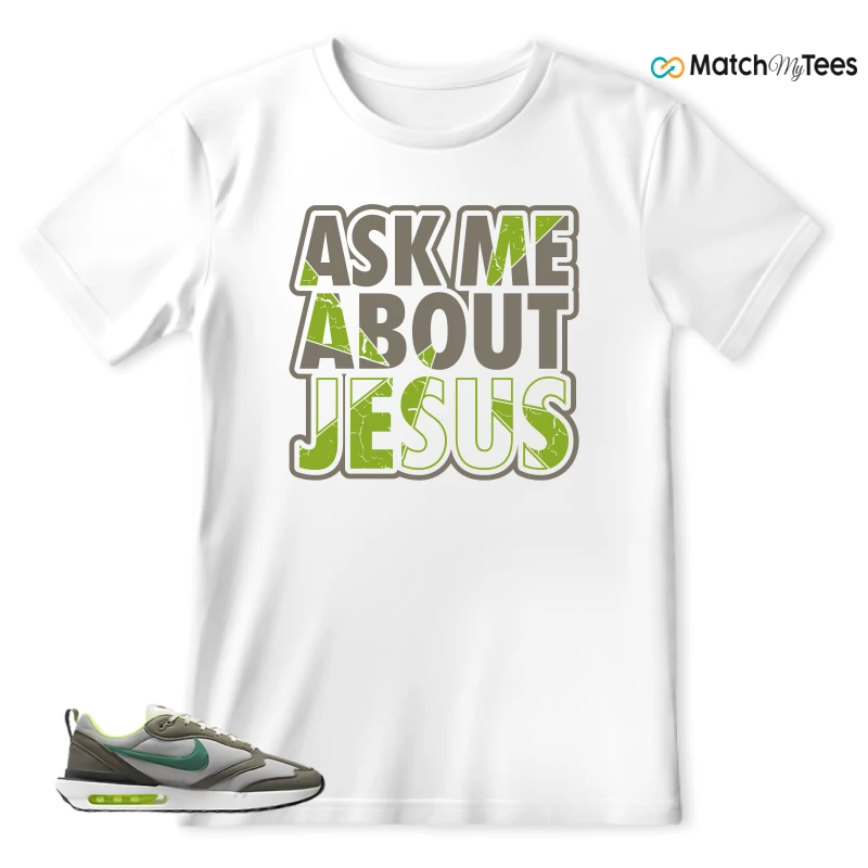 NIKE AIR MAX DAWN OLIVE GREY MALACHITE SNEAKER Matching Tees t-shirt