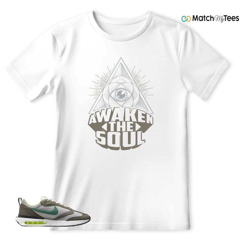 NIKE AIR MAX DAWN OLIVE GREY MALACHITE SNEAKER Matching Tees t-shirt