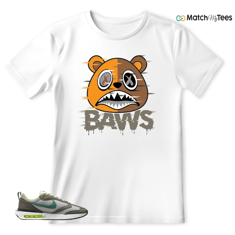 NIKE AIR MAX DAWN OLIVE GREY MALACHITE SNEAKER Matching Tees t-shirt