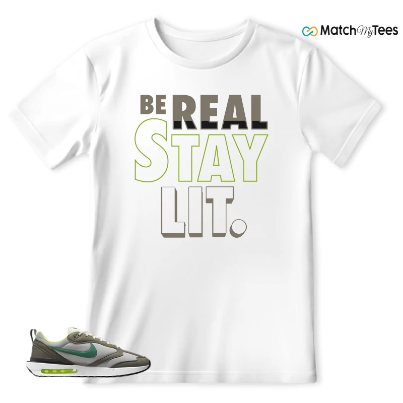 NIKE AIR MAX DAWN OLIVE GREY MALACHITE SNEAKER Matching Tees t-shirt