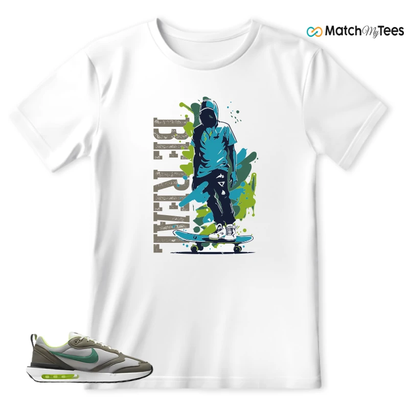 NIKE AIR MAX DAWN OLIVE GREY MALACHITE SNEAKER Matching Tees t-shirt