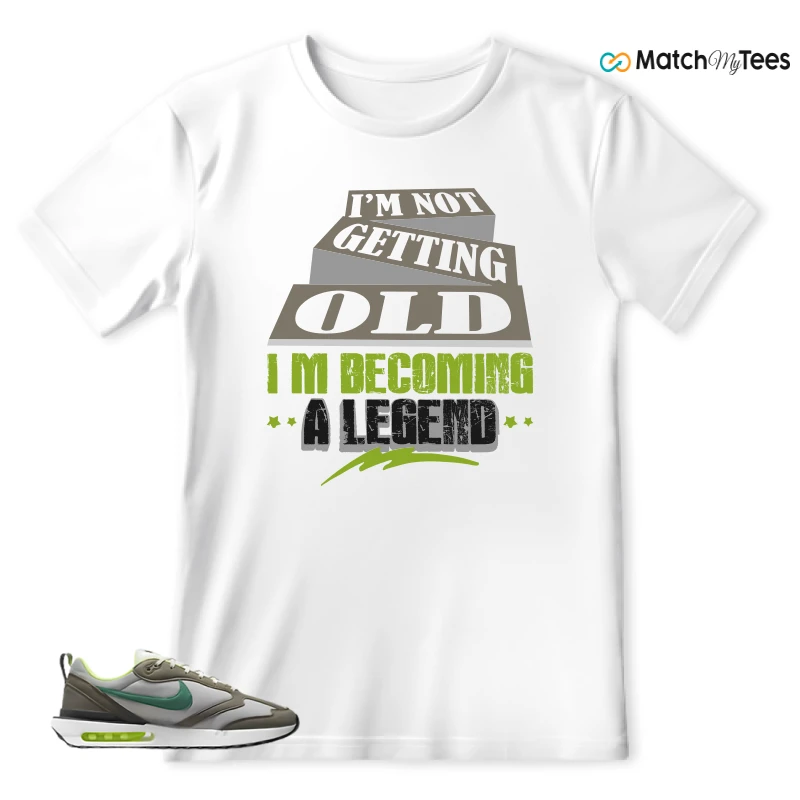 NIKE AIR MAX DAWN OLIVE GREY MALACHITE SNEAKER Matching Tees t-shirt