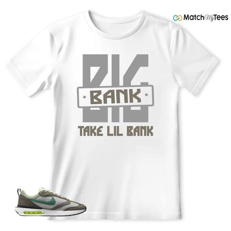 NIKE AIR MAX DAWN OLIVE GREY MALACHITE SNEAKER Matching Tees t-shirt