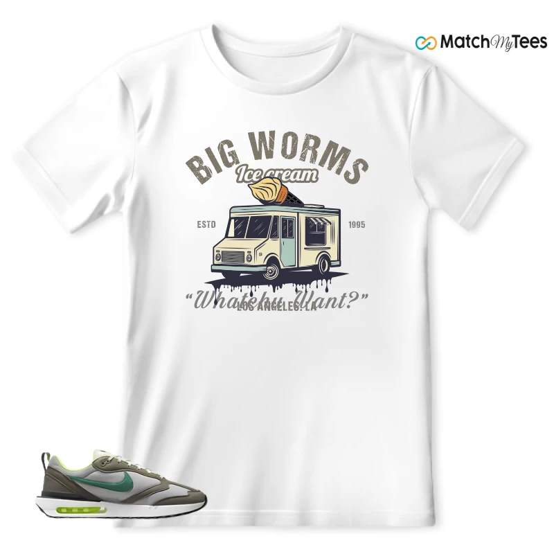NIKE AIR MAX DAWN OLIVE GREY MALACHITE SNEAKER Matching Tees t-shirt