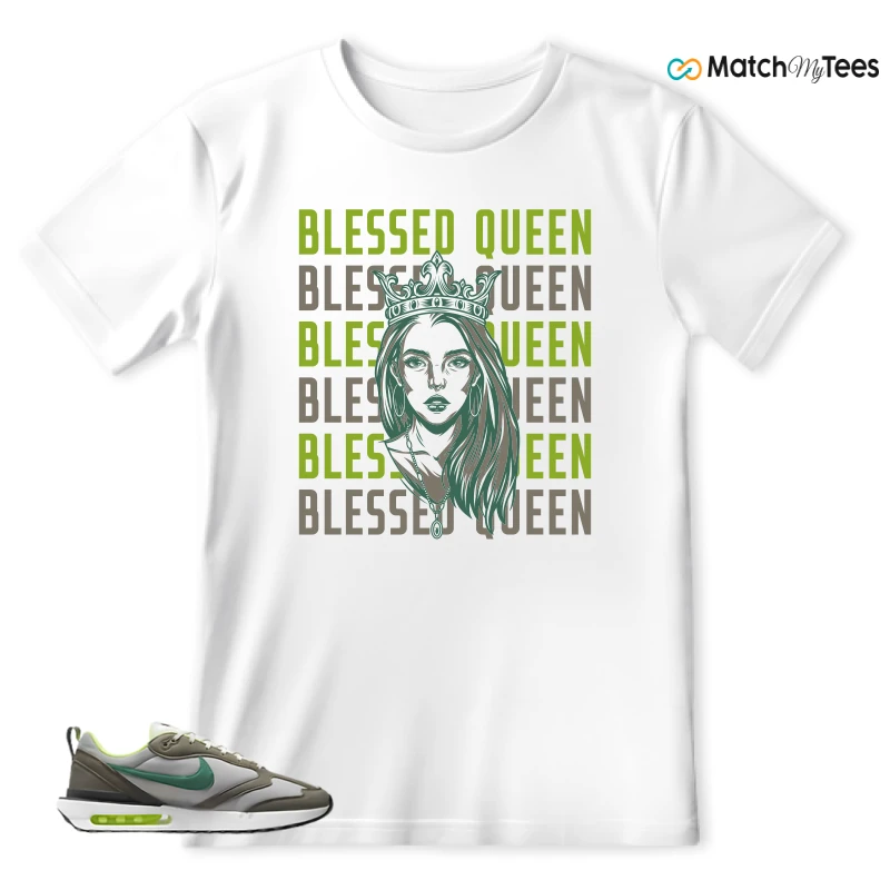 NIKE AIR MAX DAWN OLIVE GREY MALACHITE SNEAKER Matching Tees t-shirt