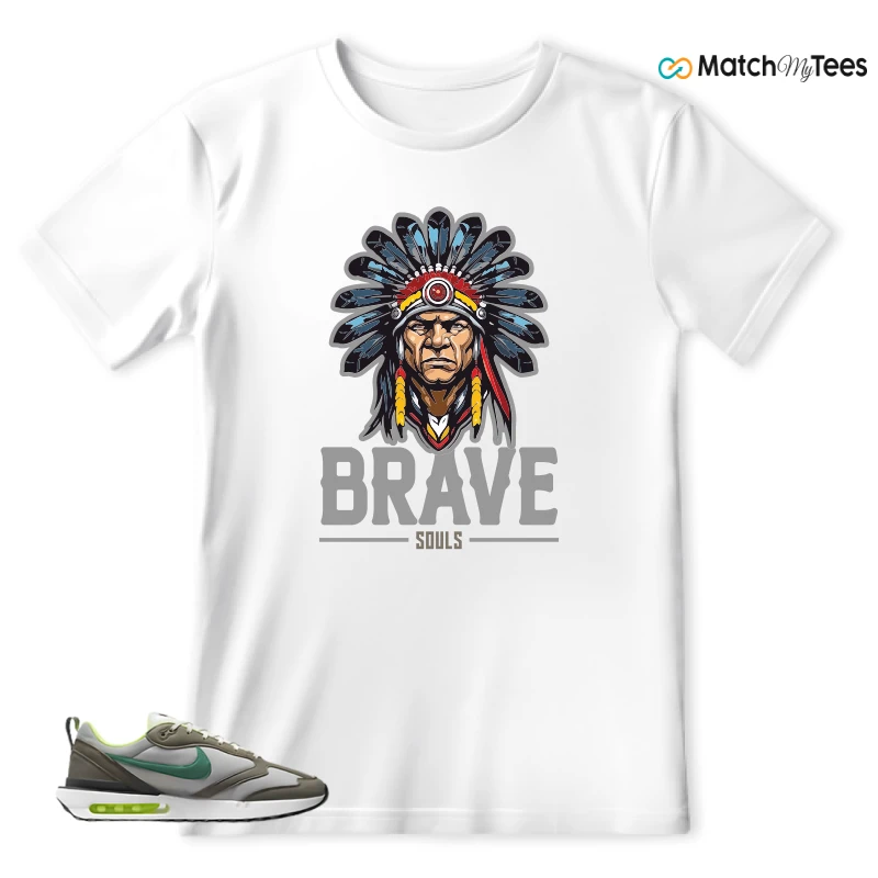 NIKE AIR MAX DAWN OLIVE GREY MALACHITE SNEAKER Matching Tees t-shirt
