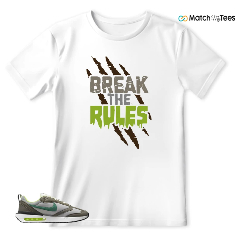 NIKE AIR MAX DAWN OLIVE GREY MALACHITE SNEAKER Matching Tees t-shirt