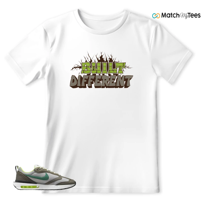 NIKE AIR MAX DAWN OLIVE GREY MALACHITE SNEAKER Matching Tees t-shirt