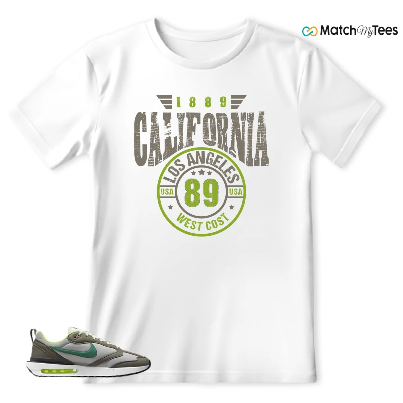 NIKE AIR MAX DAWN OLIVE GREY MALACHITE SNEAKER Matching Tees t-shirt