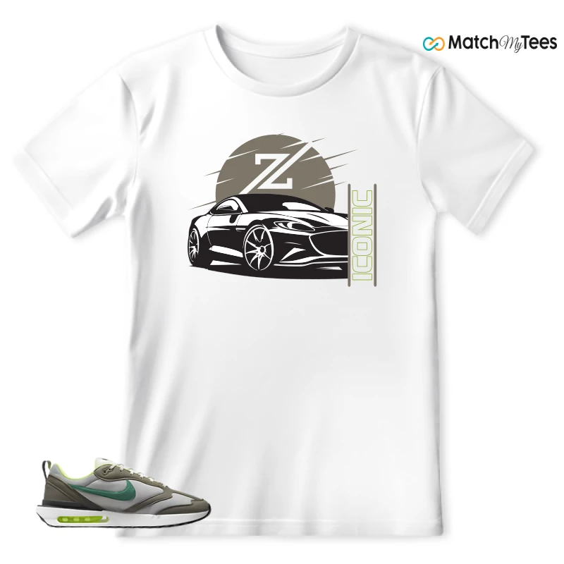 NIKE AIR MAX DAWN OLIVE GREY MALACHITE SNEAKER Matching Tees t-shirt