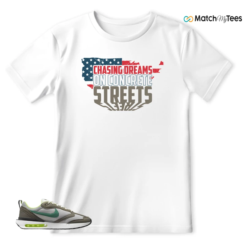 NIKE AIR MAX DAWN OLIVE GREY MALACHITE SNEAKER Matching Tees t-shirt