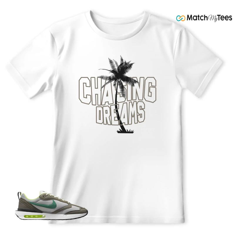 NIKE AIR MAX DAWN OLIVE GREY MALACHITE SNEAKER Matching Tees t-shirt