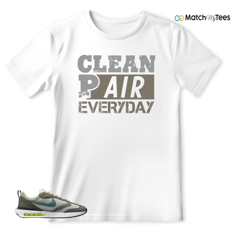 NIKE AIR MAX DAWN OLIVE GREY MALACHITE SNEAKER Matching Tees t-shirt