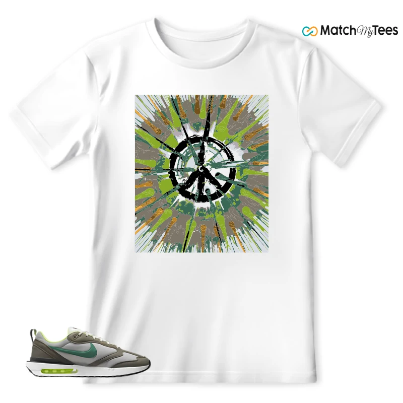 NIKE AIR MAX DAWN OLIVE GREY MALACHITE SNEAKER Matching Tees t-shirt