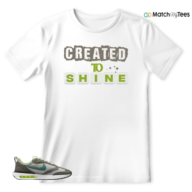NIKE AIR MAX DAWN OLIVE GREY MALACHITE SNEAKER Matching Tees t-shirt