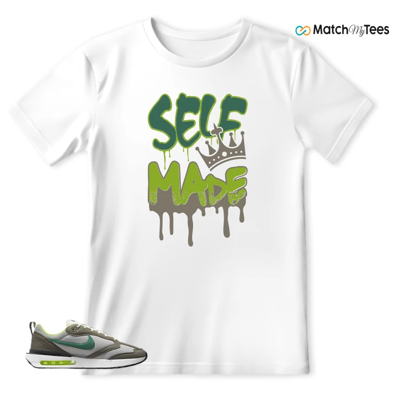 NIKE AIR MAX DAWN OLIVE GREY MALACHITE SNEAKER Matching Tees t-shirt