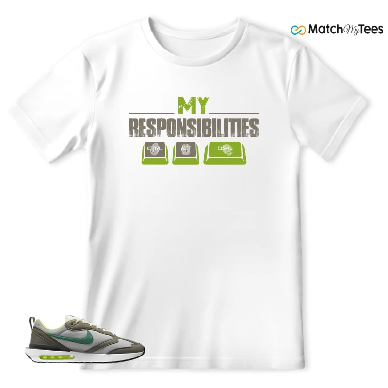 NIKE AIR MAX DAWN OLIVE GREY MALACHITE SNEAKER Matching Tees t-shirt