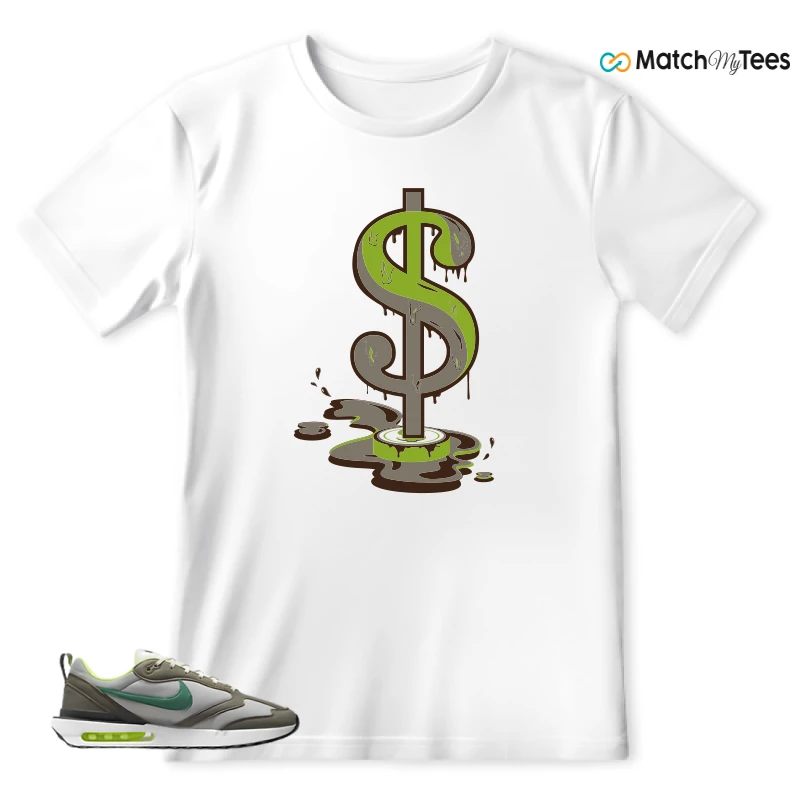 NIKE AIR MAX DAWN OLIVE GREY MALACHITE SNEAKER Matching Tees t-shirt