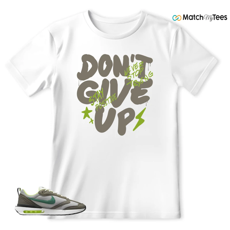 NIKE AIR MAX DAWN OLIVE GREY MALACHITE SNEAKER Matching Tees t-shirt