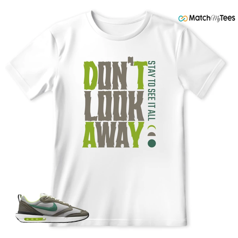 NIKE AIR MAX DAWN OLIVE GREY MALACHITE SNEAKER Matching Tees t-shirt