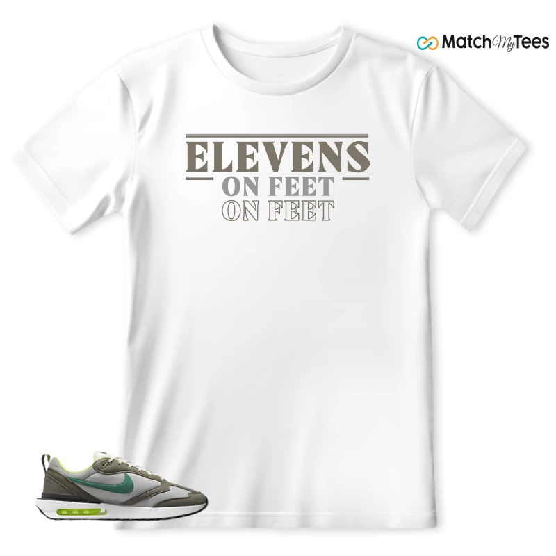 NIKE AIR MAX DAWN OLIVE GREY MALACHITE SNEAKER Matching Tees t-shirt