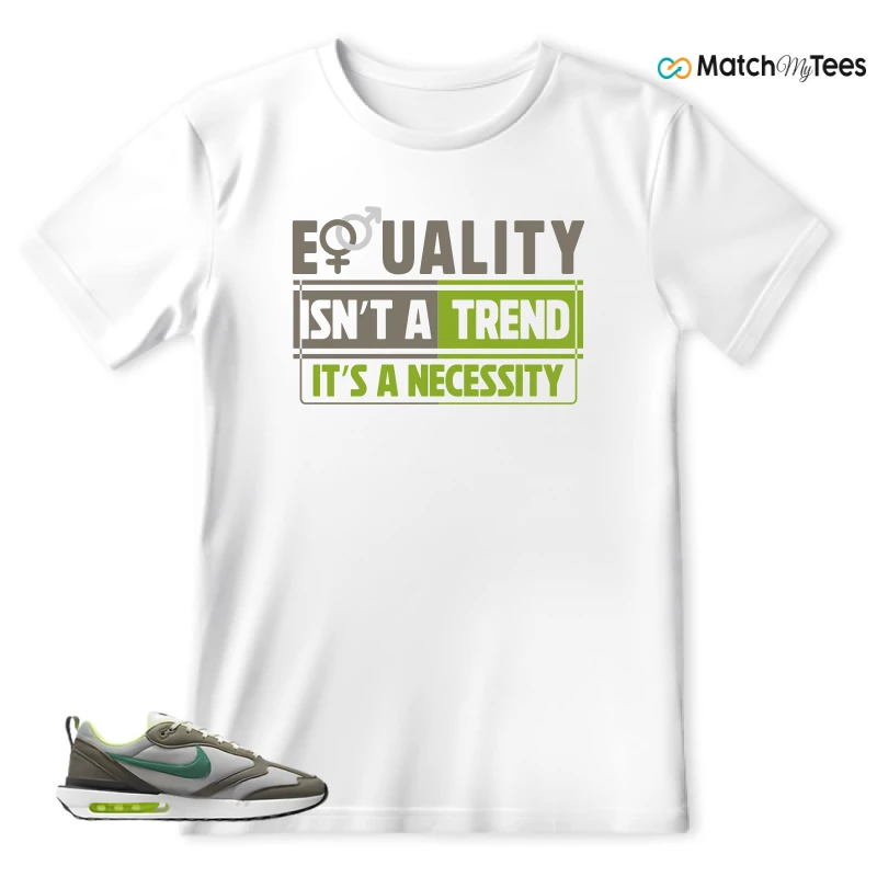 NIKE AIR MAX DAWN OLIVE GREY MALACHITE SNEAKER Matching Tees t-shirt