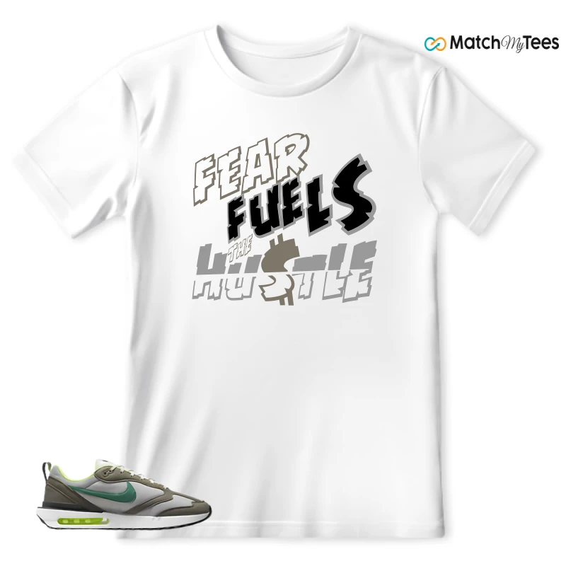 NIKE AIR MAX DAWN OLIVE GREY MALACHITE SNEAKER Matching Tees t-shirt