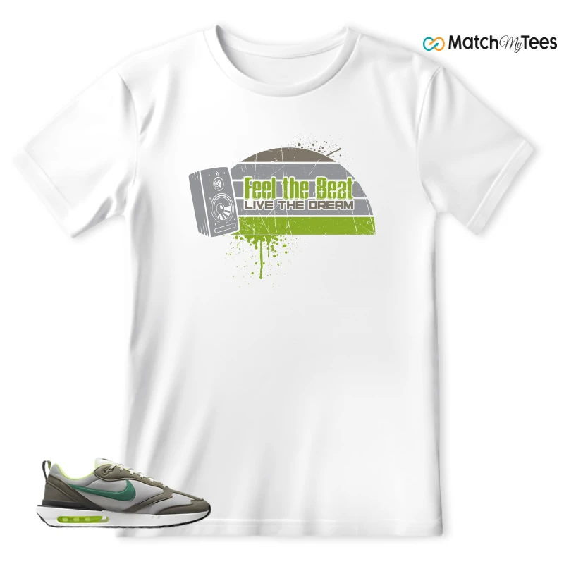 NIKE AIR MAX DAWN OLIVE GREY MALACHITE SNEAKER Matching Tees t-shirt