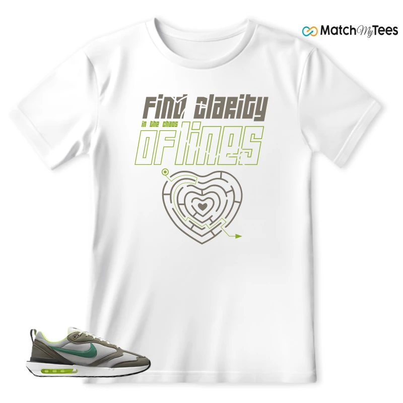 NIKE AIR MAX DAWN OLIVE GREY MALACHITE SNEAKER Matching Tees t-shirt